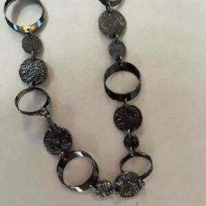 Lia Sophia Black and Silver Necklace